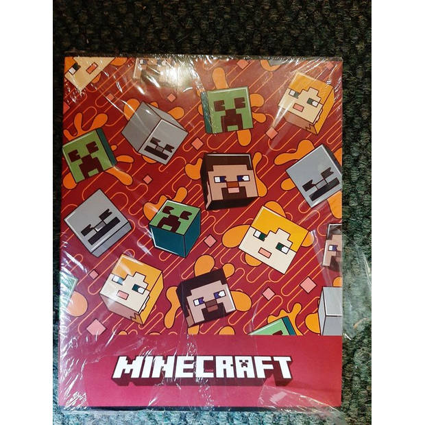 Minecraft schrift A5 3 stuks lijn