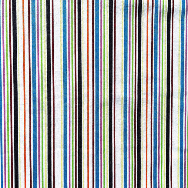 Tafelkleed voor buiten damastkatoen met acryl coating - Kleuren Streep - 150 x 200 cm