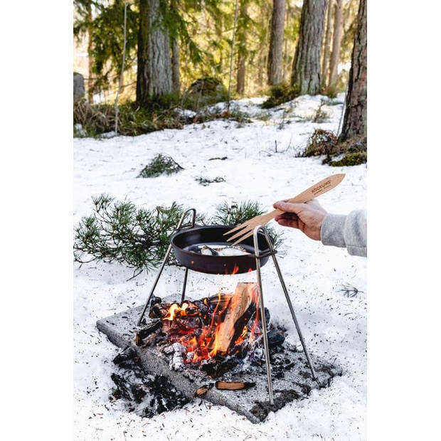 Pan Standaard, Vuurstandaard, Koken Boven Vuur, 37 cm, RVS - Kockums