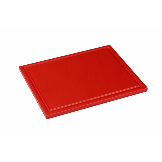 Interlux Snijplaat met sapgoot - 325x265x15mm - Rood