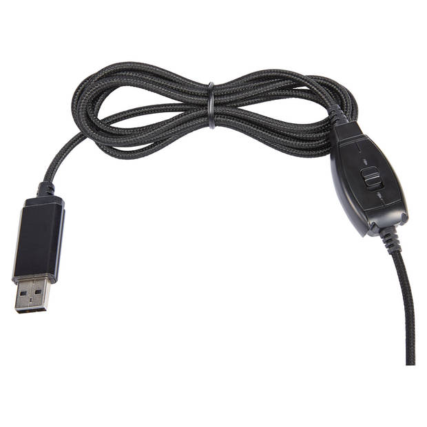 Medion E83265 - Koptelefoon - USB aansluiting - Geïntegreerde microfoon - Volumeregeling op de kabel - Plug & play -