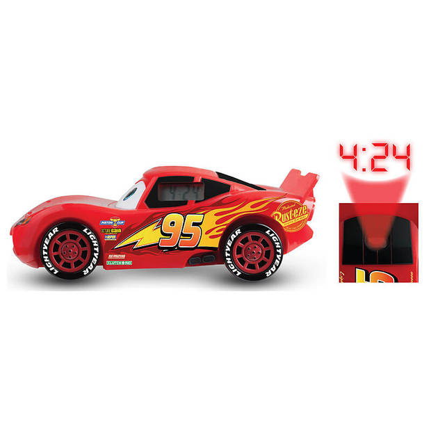 Disney Cars 3 Lightning McQueen Projectie wekker auto