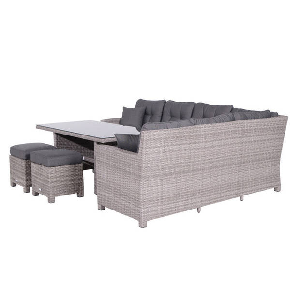 Garden Impressions Jaru lounge dining set rechts met extra luxe kussens