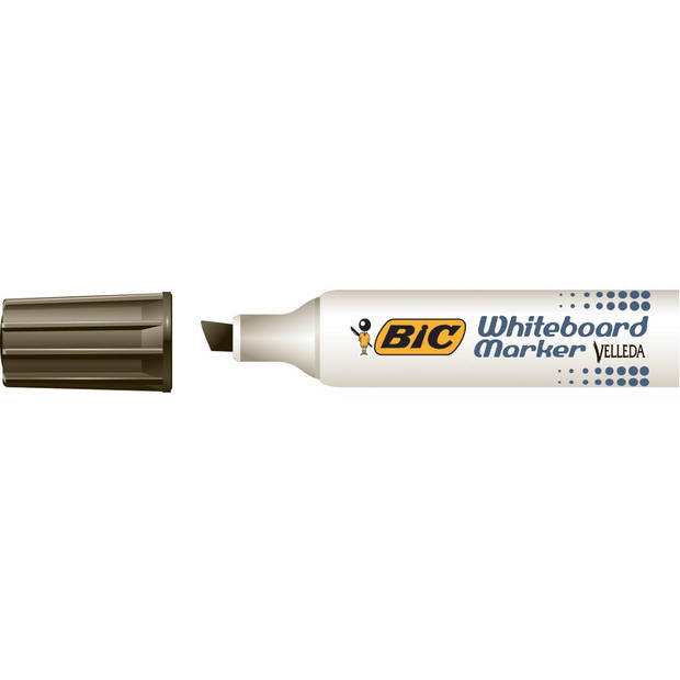 Bic whiteboardmarker Velleda 1781 zwart 12 stuks