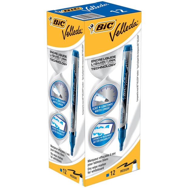 Velleda Whiteboardmarker Liquid Ink Pocket blauw