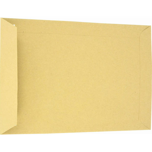 Enveloppen, ft 162 x 229 mm, stripsluiting, uit kraft papier van 90 g, bruin, doos van 500 stuks