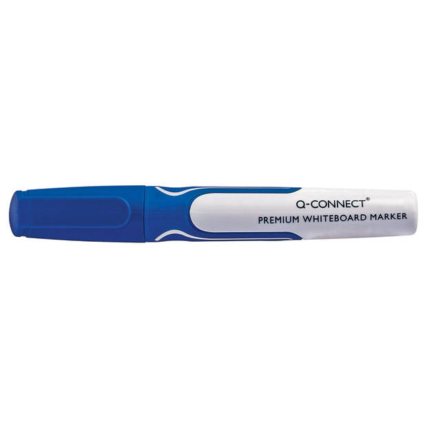 Q-CONNECT whiteboard marker, 3 mm, ronde punt, blauw 10 stuks