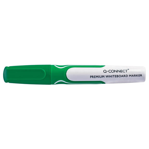 Q-CONNECT whiteboard marker, 3 mm, ronde punt, groen 10 stuks