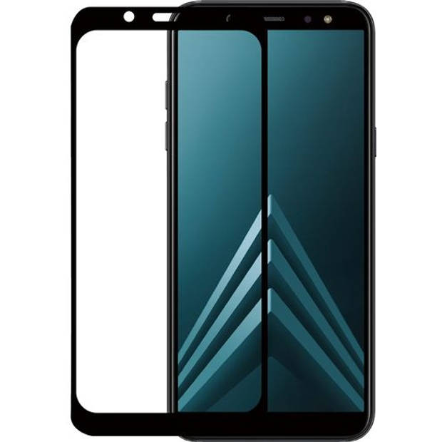 Azuri Tempered Glass flat RINOX ARMOR - zwart voor Samsung Galaxy A6 2018