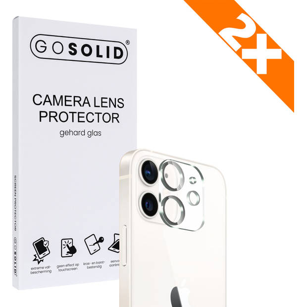 GO SOLID! Apple iPhone 12 Camera Lens protector gehard glas - Duopack