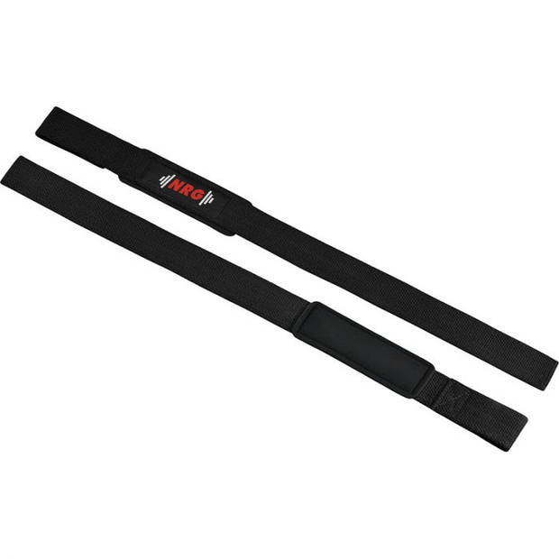 NRG fitness Lifting Straps - Deadlift Straps Zwart