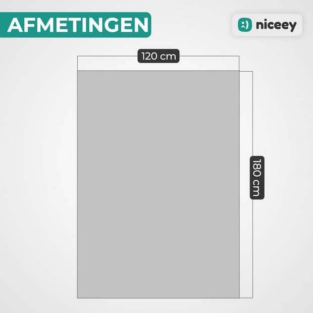 Niceey Buitenkleed - Tuintapijt - 120x180cm - Grijs/Wit