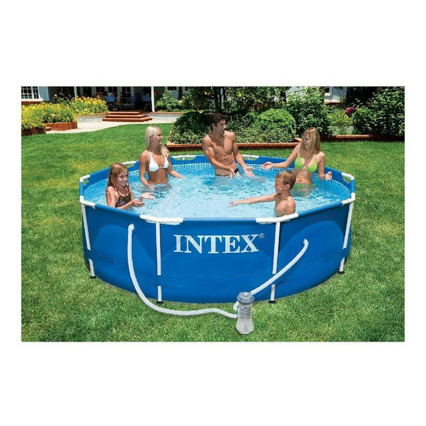 Zwembad Verwijderbaar Intex Blauw KIT 4485 L (ø 305 x 76 cm)