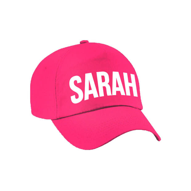 Sarah cadeau pet /cap roze voor dames - Verkleedhoofddeksels