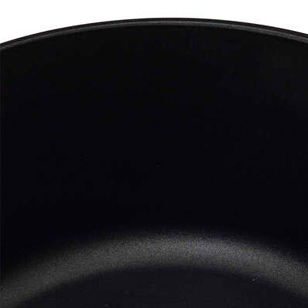 Steelpan/sauspan - Alle kookplaten geschikt - zwart - dia 17 cm - Steelpannen