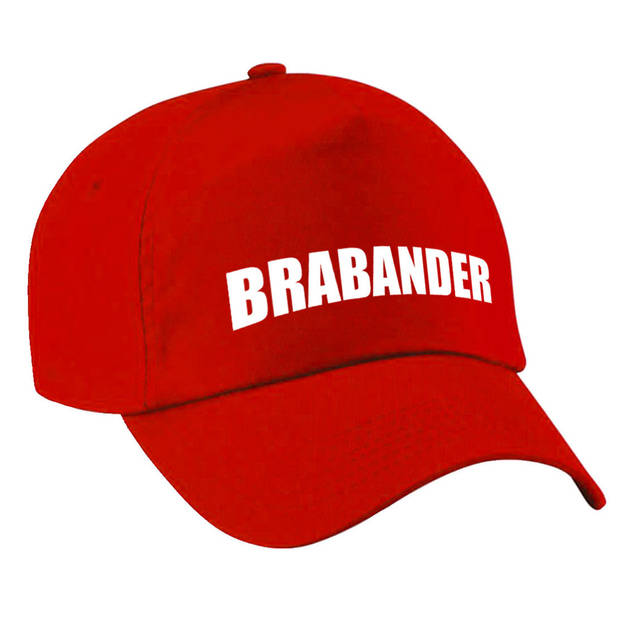 Brabander pet/cap rood volwassenen - Verkleedhoofddeksels