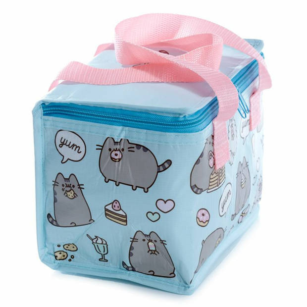 2x Stuks Kleine lunch koeltas Pusheen de kat print 21 x 15 x 15 - 4,4 liter - Koeltas