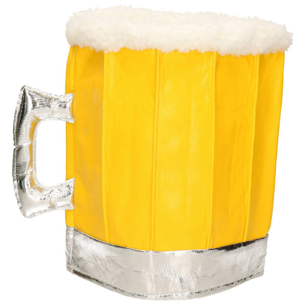 2x stuks bier hoed oktoberfest / bier festival geel voor volwassenen - Verkleedhoofddeksels