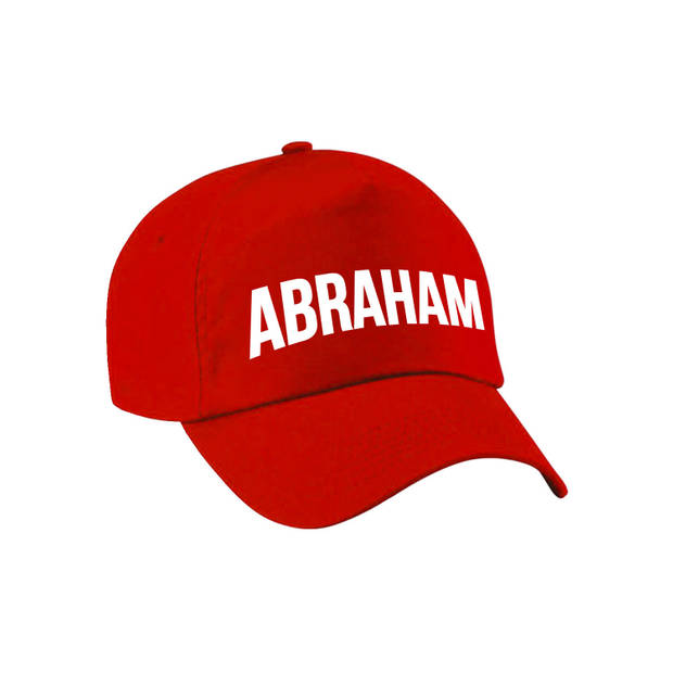 Abraham cadeau pet /cap rood voor heren - Verkleedhoofddeksels