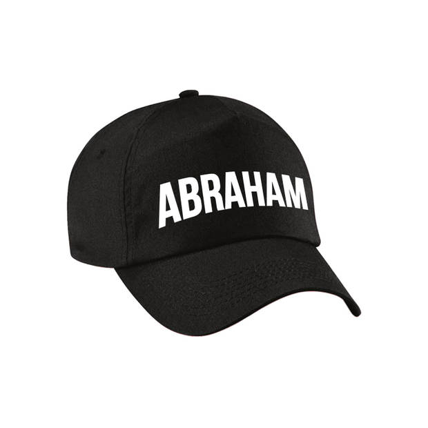 Abraham cadeau pet /cap zwart voor heren - Verkleedhoofddeksels