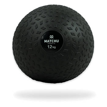 Matchu Sports Slam ball 12kg - Zwart - Rubber