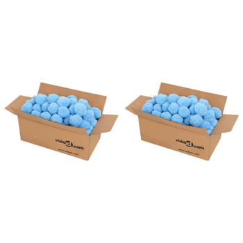 vidaXL Zwembadfilterbolletjes antibacterieel 1400 g polyetheen blauw