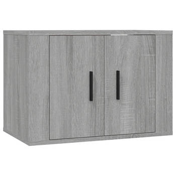 The Living Store TV meubel - Wandgemonteerd - Afmeting- 57 x 34.5 x 40 cm - Kleur- Grijs Sonoma Eiken