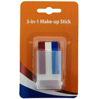 Make-up Stick - Schminkstift - Schminkstick - Rood Wit Blauw - WK2022