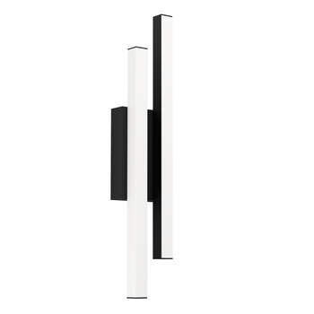 EGLO Serricella Wandlamp Buiten - LED - 49,5 cm - Zwart/Wit