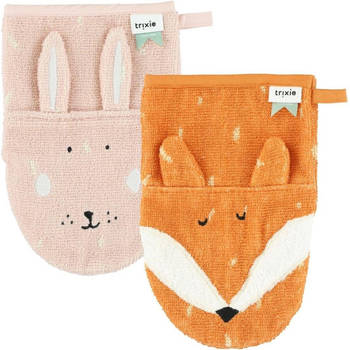 Trixie Washandje2-pack - Mrs. Rabbit - Mr. Fox