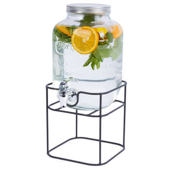 Cookinglife Drankdispenser met Kraantje en Houder - 4 liter