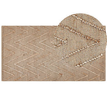 Beliani DADAY - Gevlochten-Beige-Jute