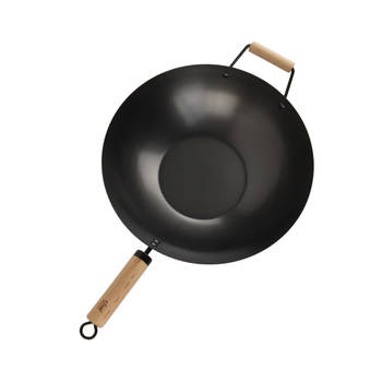 OTIX Wokpan - met houten handvat - 35.5cm