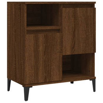 The Living Store Dressoir Vintage - Bruineiken - 60x35x70 cm - Duurzaam hout - Opbergruimte - Displayfunctie