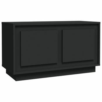 vidaXL Tv-meubel 80x35x45 cm bewerkt hout zwart