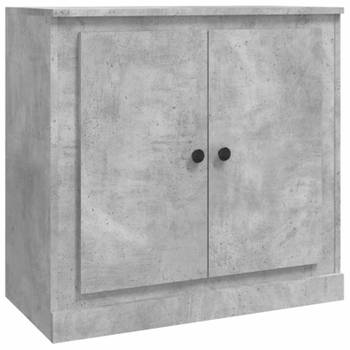 vidaXL Dressoir 70x35,5x67,5 cm bewerkt hout betongrijs