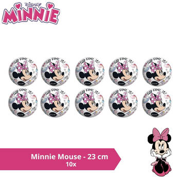 Bal - Voordeelverpakking - Minnie Mouse - 23 cm - 10 stuks