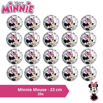 Bal - Voordeelverpakking - Minnie Mouse - 23 cm - 20 stuks