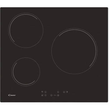 CANDY CH63CT - Keramische kookplaat - 5500W - 3 branders - Zwart