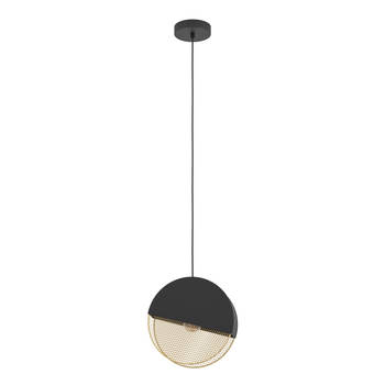 EGLO Mumbles Hanglamp - E27 - 28,5 cm - Zwart/Goud