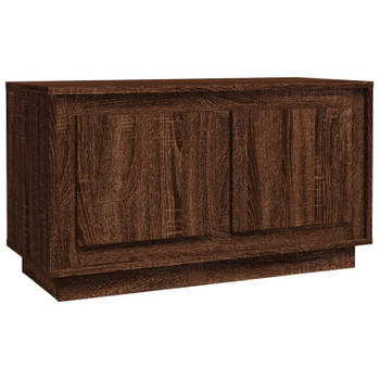 vidaXL Tv-meubel 80x35x45 cm bewerkt hout bruin eikenkleur