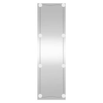 vidaXL Wandspiegel met LED's rechthoekig 30x100 cm glas