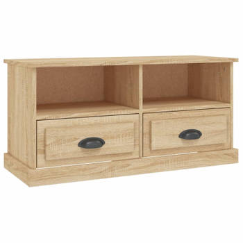 vidaXL Tv-meubel 93x35,5x45 cm bewerkt hout sonoma eikenkleurig