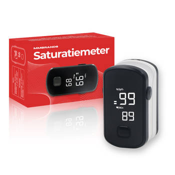 MM Brands Saturatiemeter - Zuurstofmeter Vinger Met Hartslagmeter - Pulse Oximeter