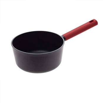 Steelpan/sauspan - Alle kookplaten geschikt - zwart - dia 21 cm - Steelpannen