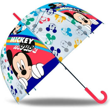DisneyA Mickey MouseA paraplu - voor kinderen - blauw/rood - D61 cm - Paraplu's