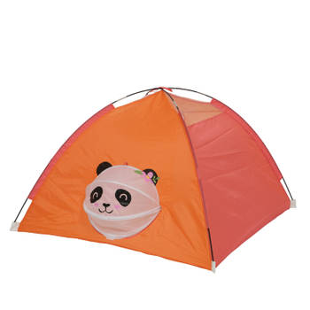 Speeltent voor kinderen panda thema - polyester - oranje - 120 x H80 cm - Speeltenten