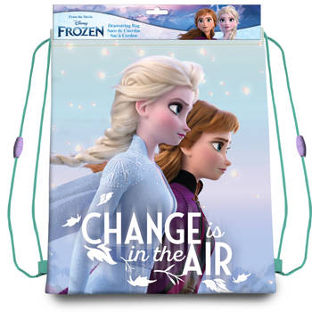 Disney Frozen 2 sport gymtas / rugzak voor kinderen - 40 x 30 cm - Gymtasje - zwemtasje