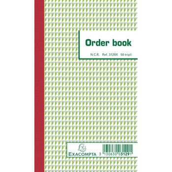 Exacompta orderbook, ft 17,5 x 10,5 cm, tripli (50 x 3 vel) 10 stuks