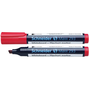 Schneider whiteboard + flipchart marker Maxx 293 rood 10 stuks